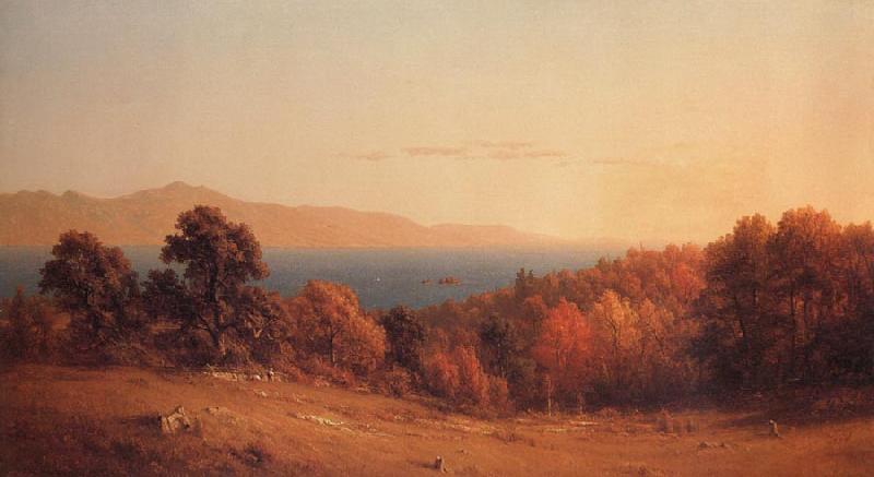 Sanford Robinson Gifford Lake Scene oil painting image
